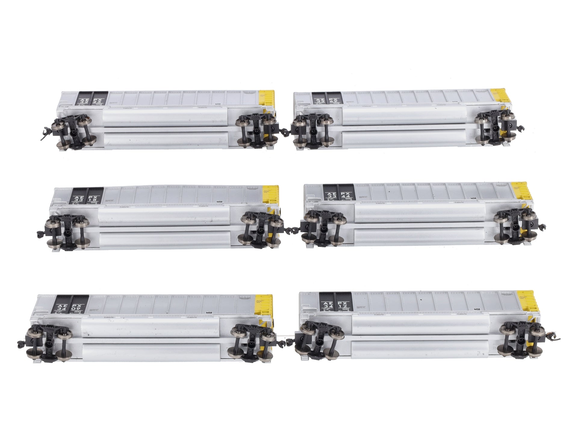 Walthers 932-5341 HO Scale AEPX Bethgons Hopper Cars w/ Coal Load (Pack of 6) LN/Box