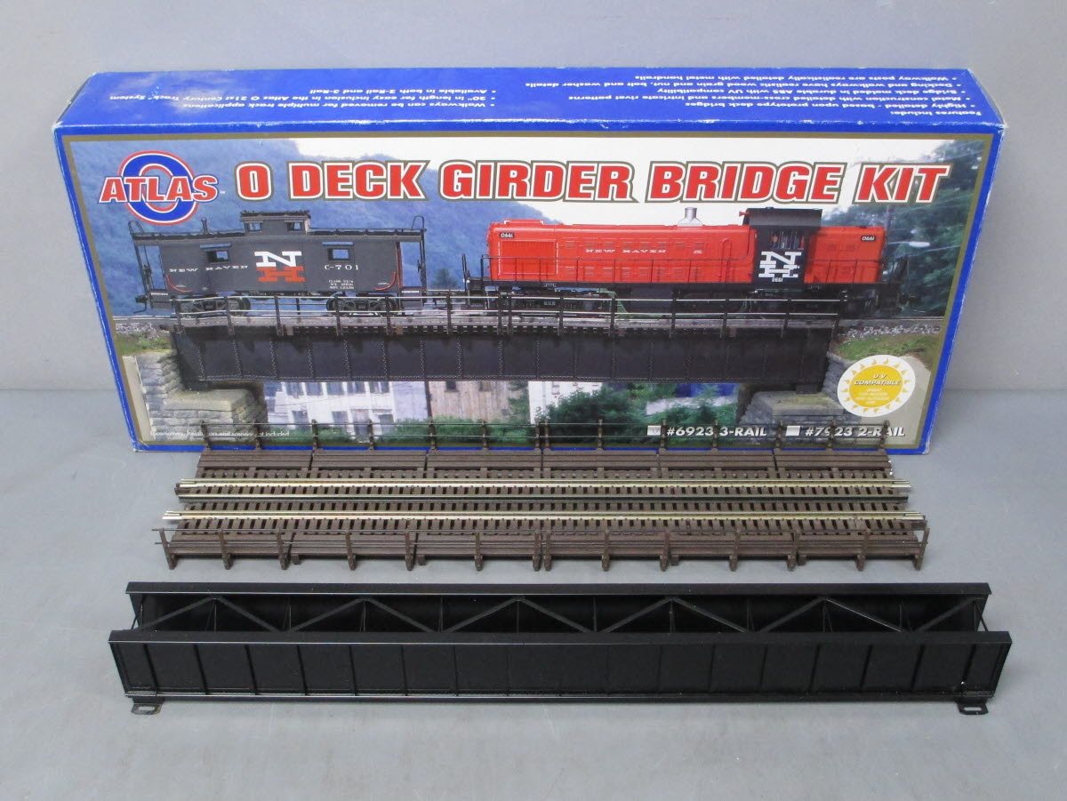 Atlas 6923 O Gauge Deck Girder Bridge (3-Rail) Kit LN/Box