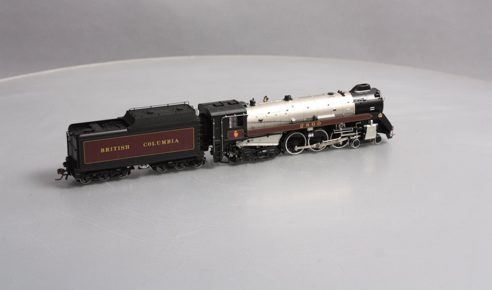 Rapido Trains 600091 HO British Columbia Class H1e Steam Locomotive #2860
