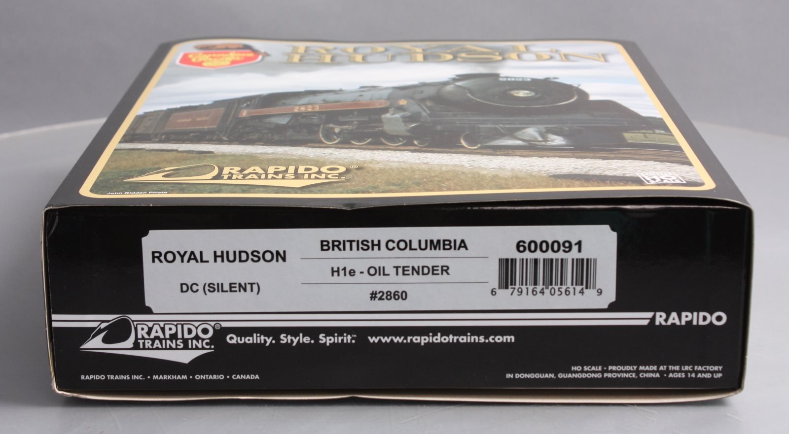 Rapido Trains 600091 HO British Columbia Class H1e Steam Locomotive #2860