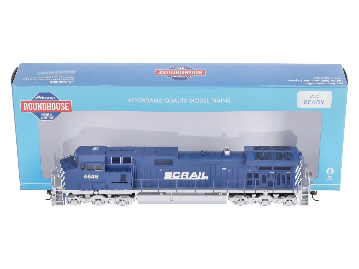 Roundhouse 78041 HO Scale BC Railway Dash 9-44CW Diesel Locomotive #4646 LN/Box
