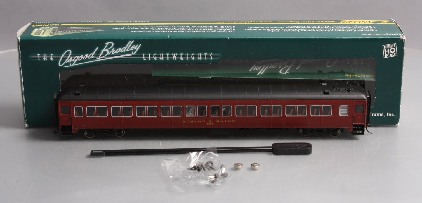 Rapido Trains 109050 HO Boston & Maine PS Osgood-Bradley 10-Window Coach #4587