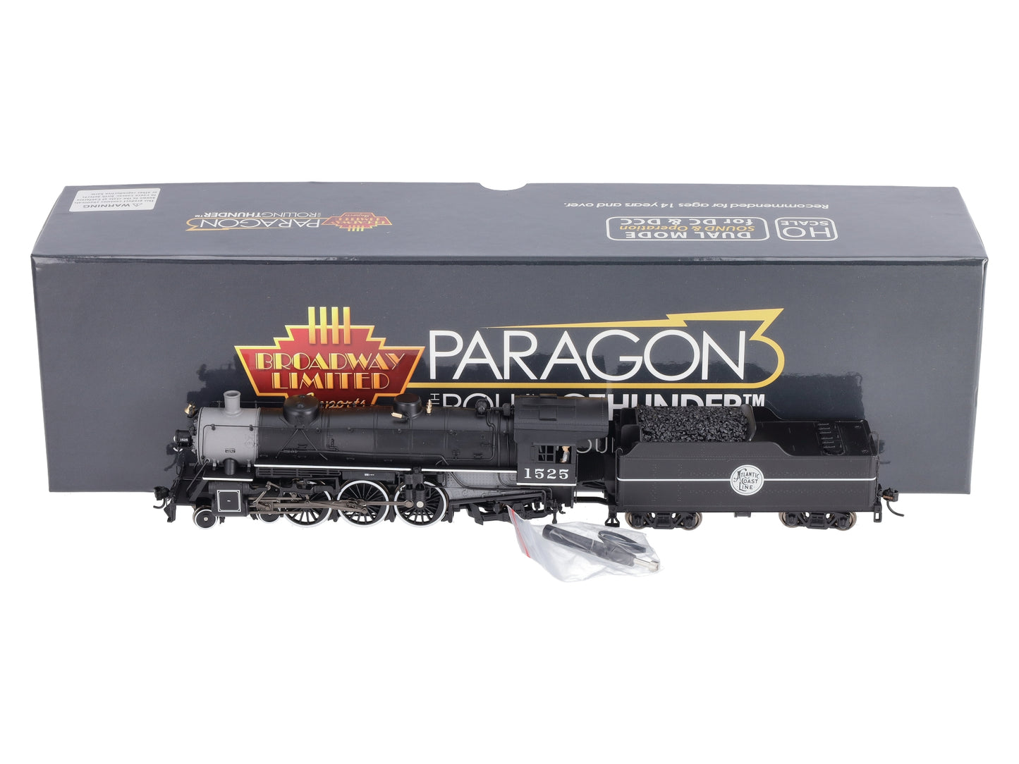 Broadway Limited 5915 HO ACL Pacific 4-6-2 Steam Loco & Tender #1525 with DCC
