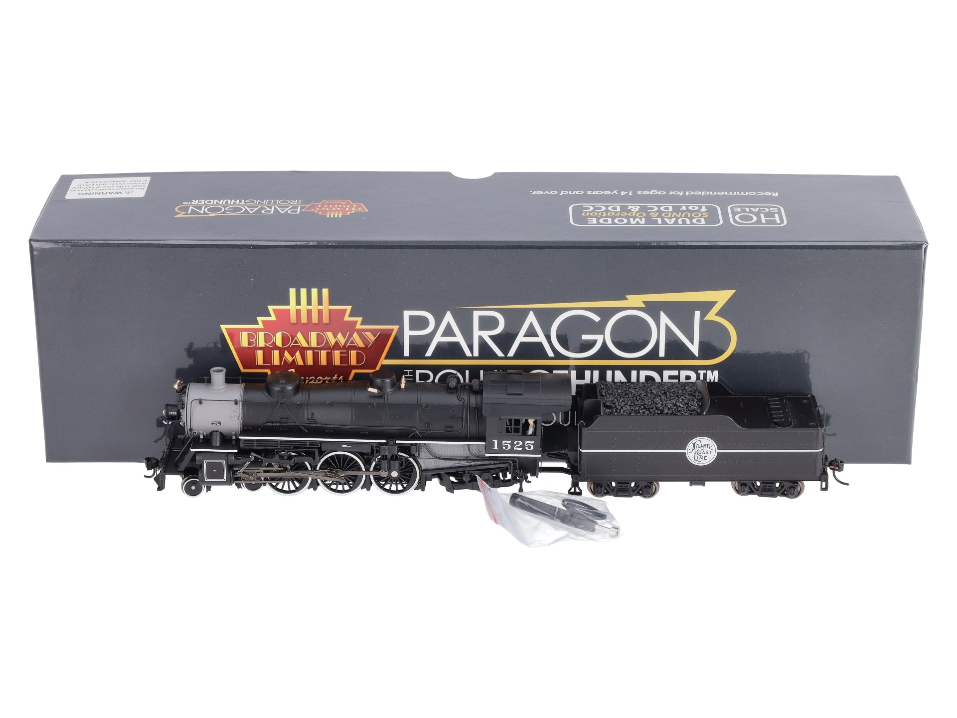 Broadway Limited 5915 HO ACL Pacific 4-6-2 Steam Loco & Tender #1525 with DCC