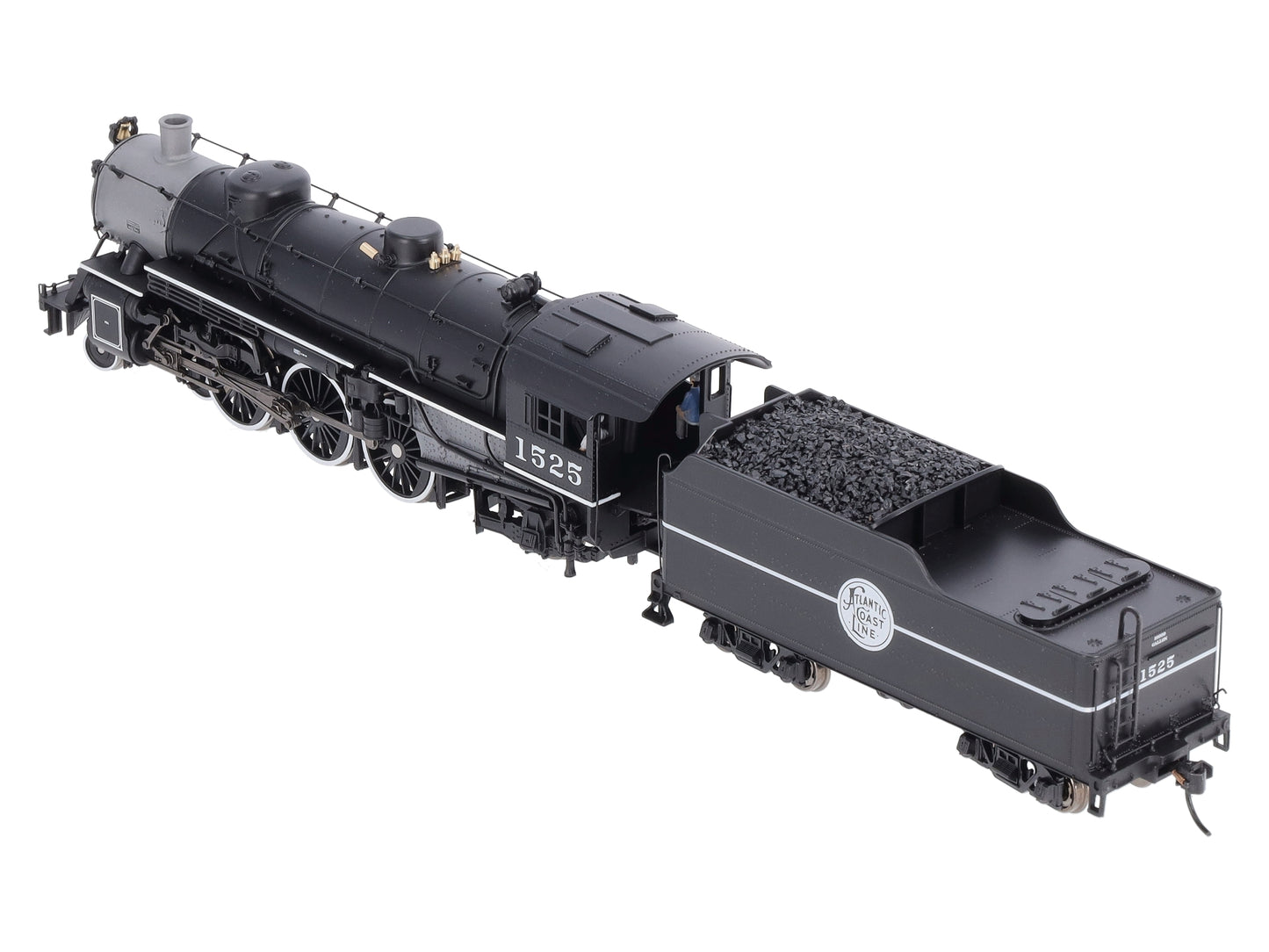 Broadway Limited 5915 HO ACL Pacific 4-6-2 Steam Loco & Tender #1525 with DCC