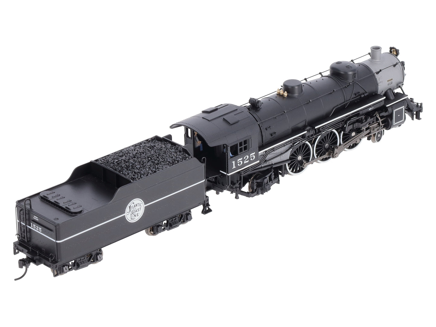 Broadway Limited 5915 HO ACL Pacific 4-6-2 Steam Loco & Tender #1525 with DCC