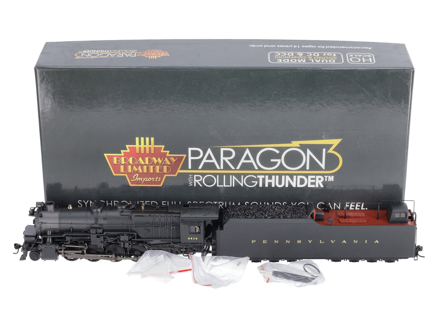 Broadway Limited 4184 HO PRR I1SA 2-10-0 Steam Locomotive & Tender #4414 w/ DCC