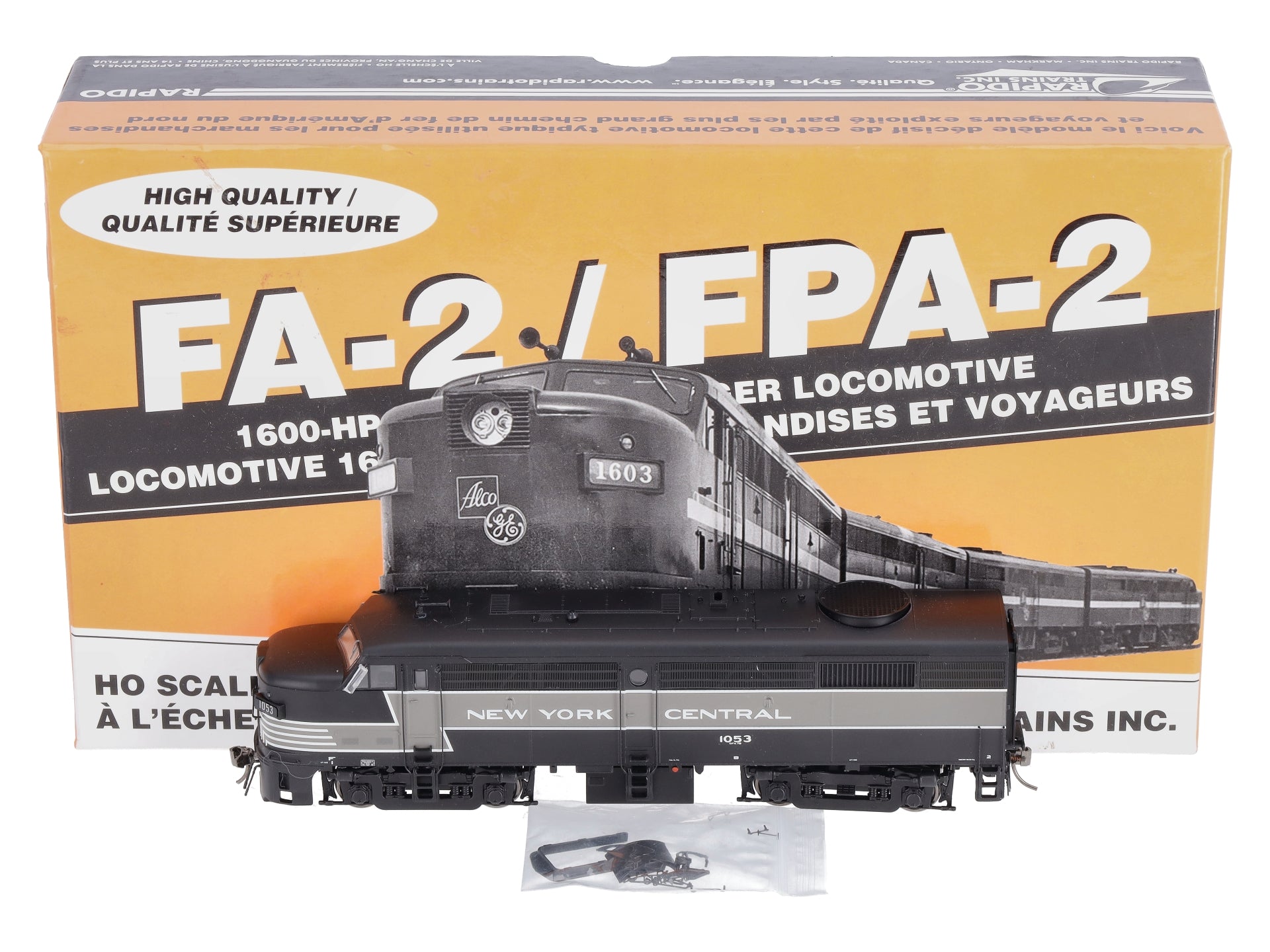 Rapido Trains 21542 HO NYC Alco FA-2 Diesel Locomotive #1053 w/LokSound & DCC
