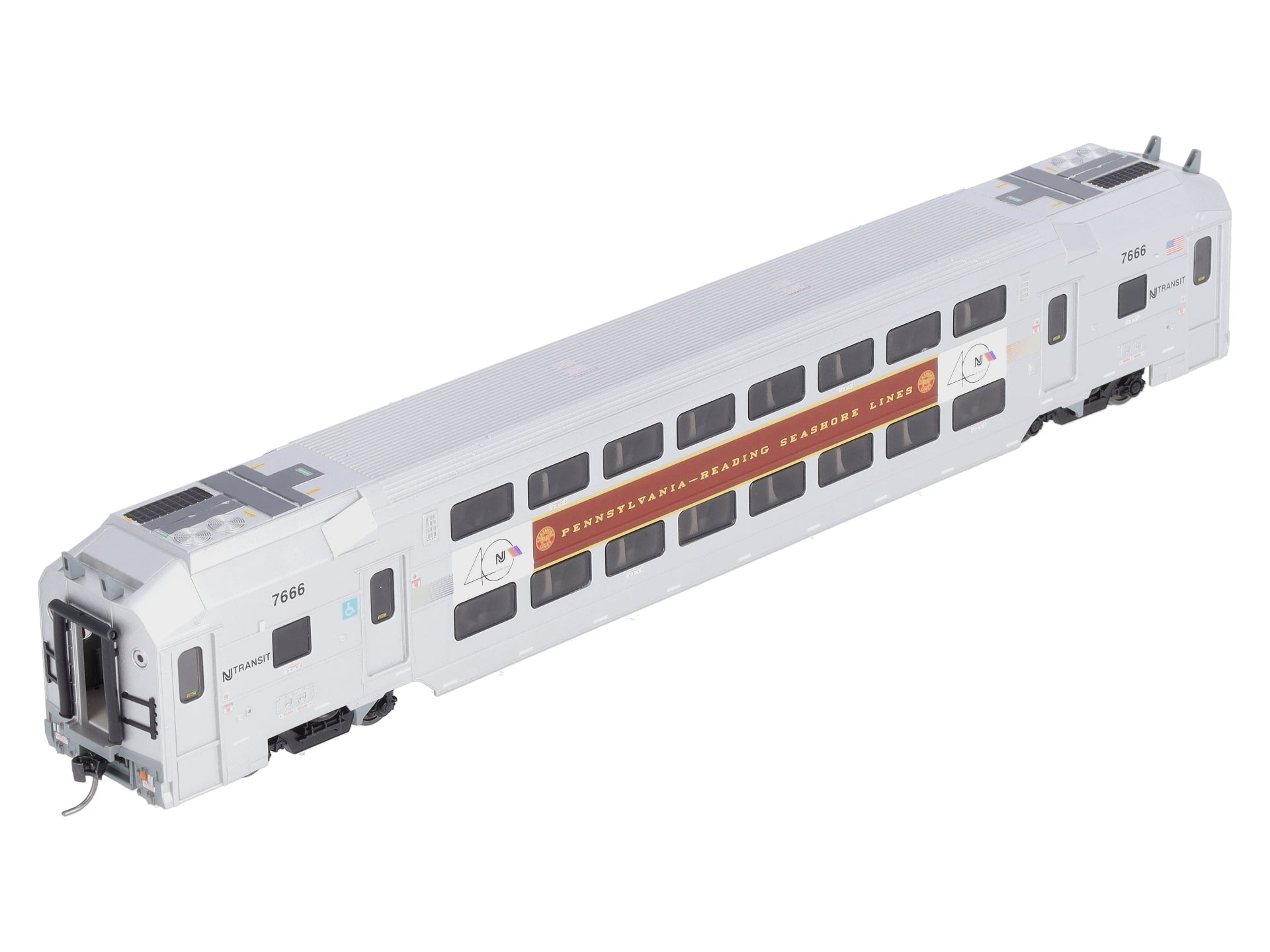 Atlas 20006014 HO NJ Transit Modern Commuter Trains Multi-Level Trailer #7666