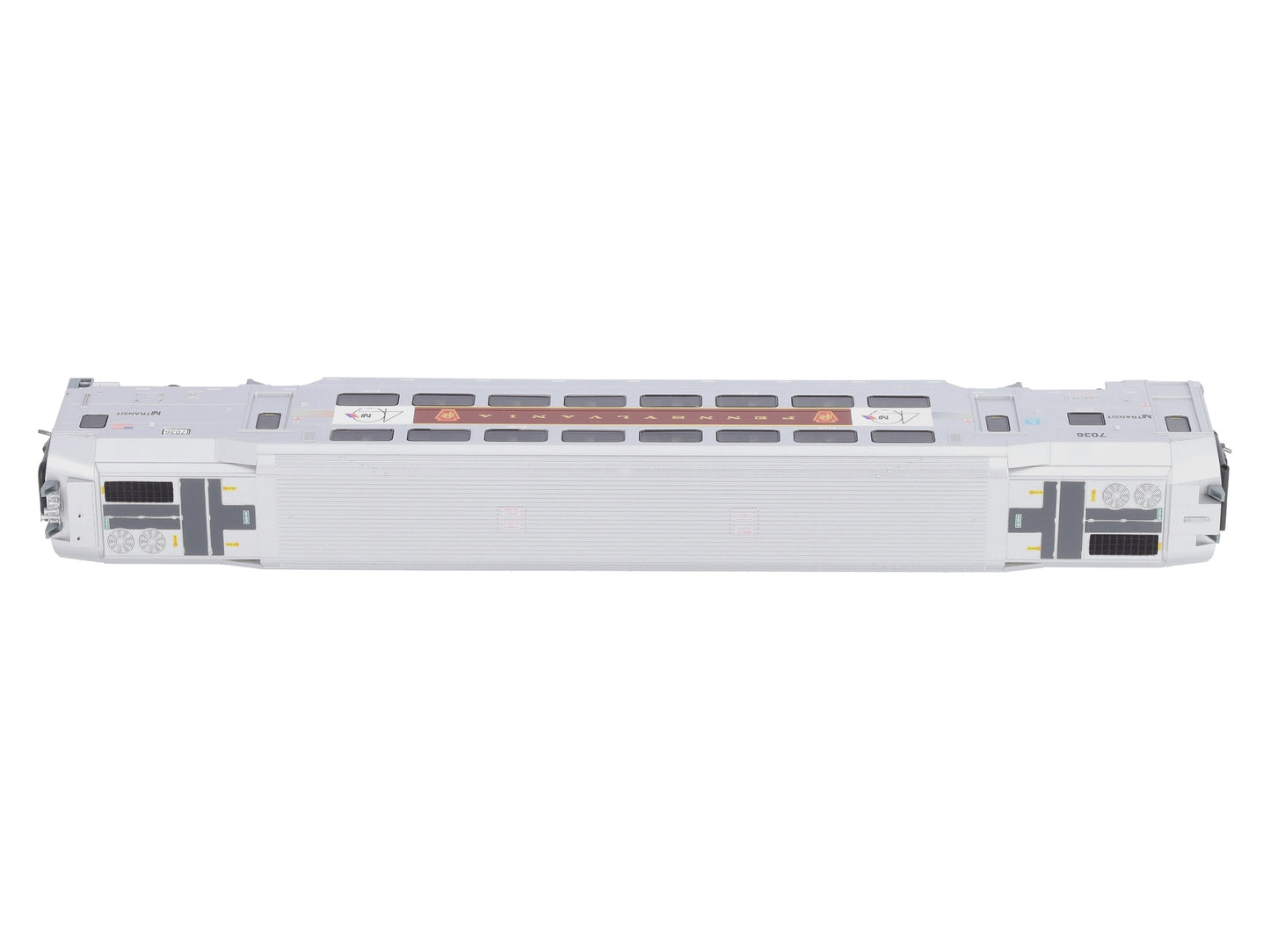 Atlas 20006016 HO NJ Transit Modern Commuter Trains Multi-Level Cab Car #7036
