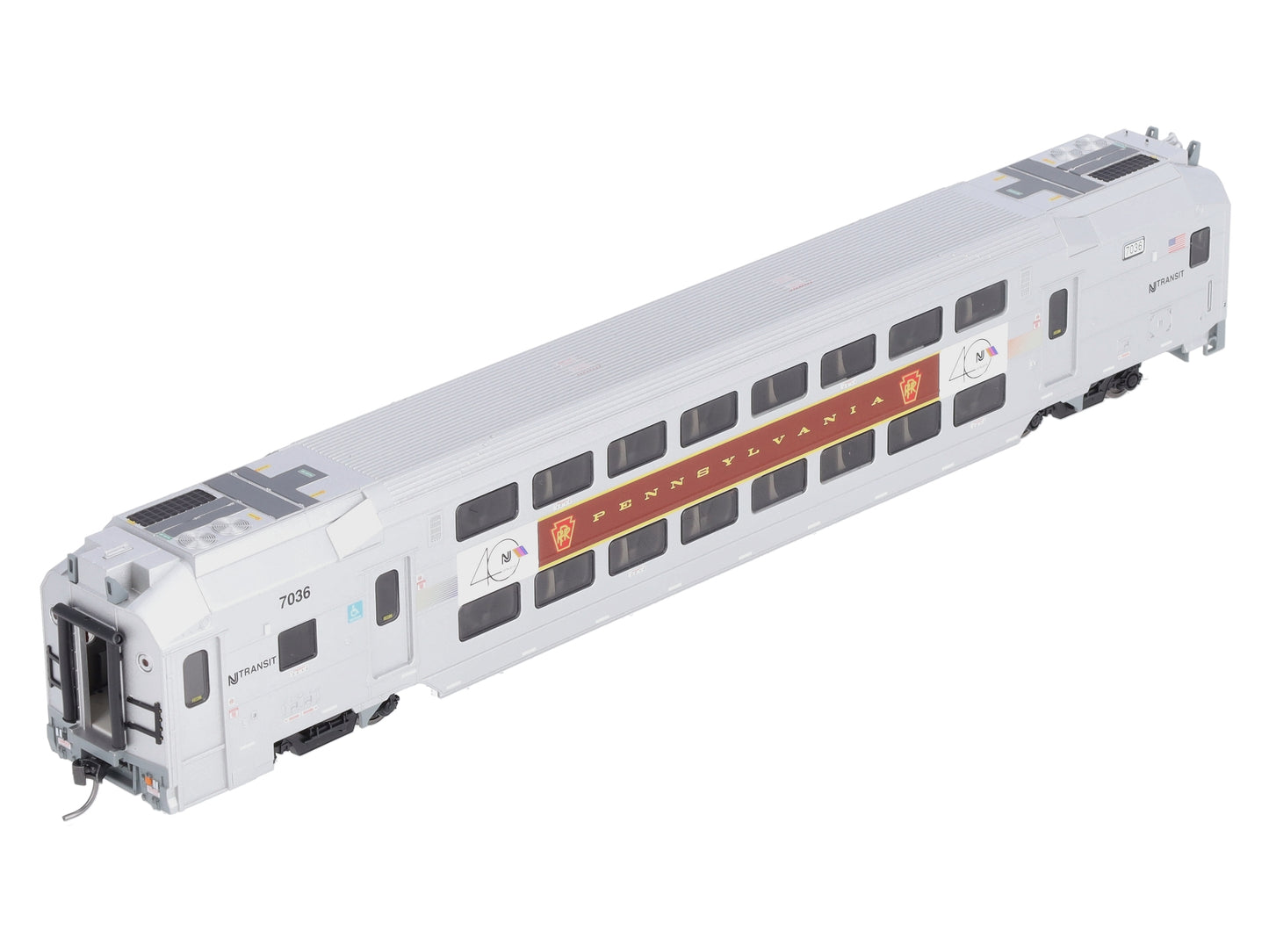 Atlas 20006016 HO NJ Transit Modern Commuter Trains Multi-Level Cab Car #7036