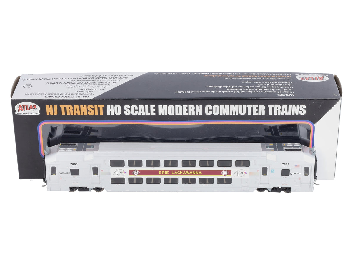 Atlas 20006013 HO NJ Transit Modern Commuter Trains Multi-Level Trailer #7606