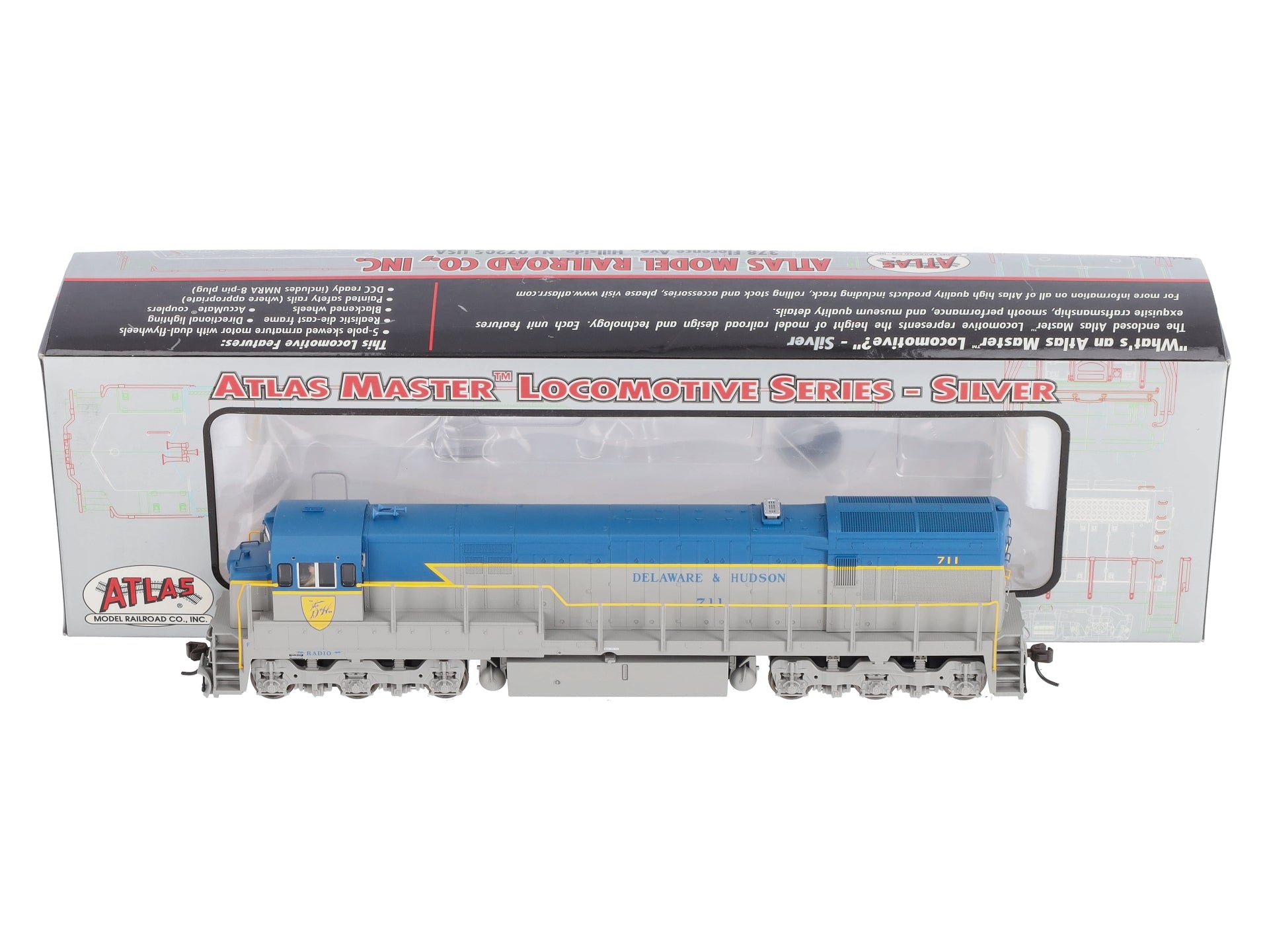 Atlas 7365 HO Scale Delaware & Hudson U30C Phase 2 Locomotive #711