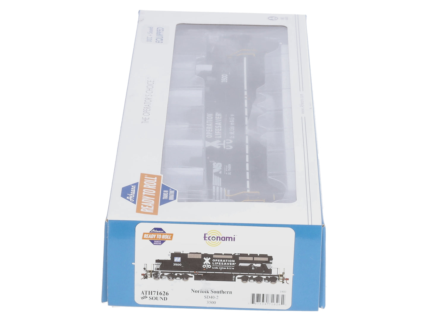 Athearn 71626 HO Norfolk Southern SD40-2 Diesel Locomotive #3500