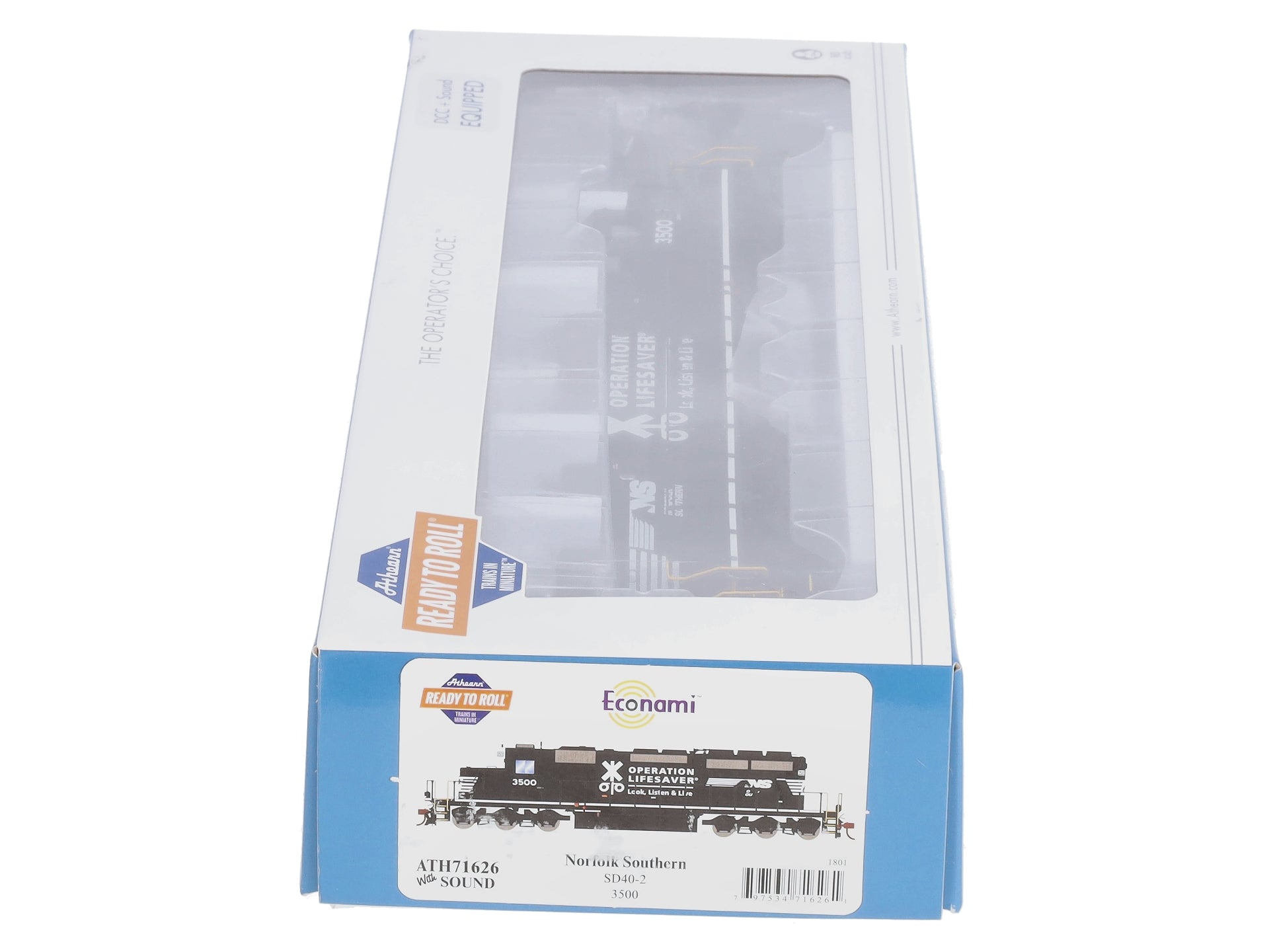 Athearn 71626 HO Norfolk Southern SD40-2 Diesel Locomotive #3500