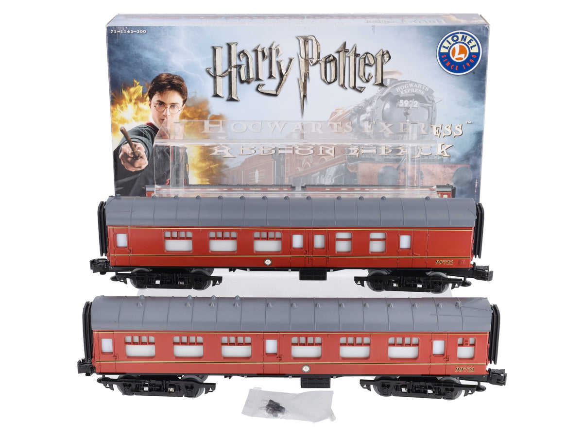 Lionel 7-11142 O Gauge Hogwarts Express Passenger Car Add-On 2-Pack LN/Box