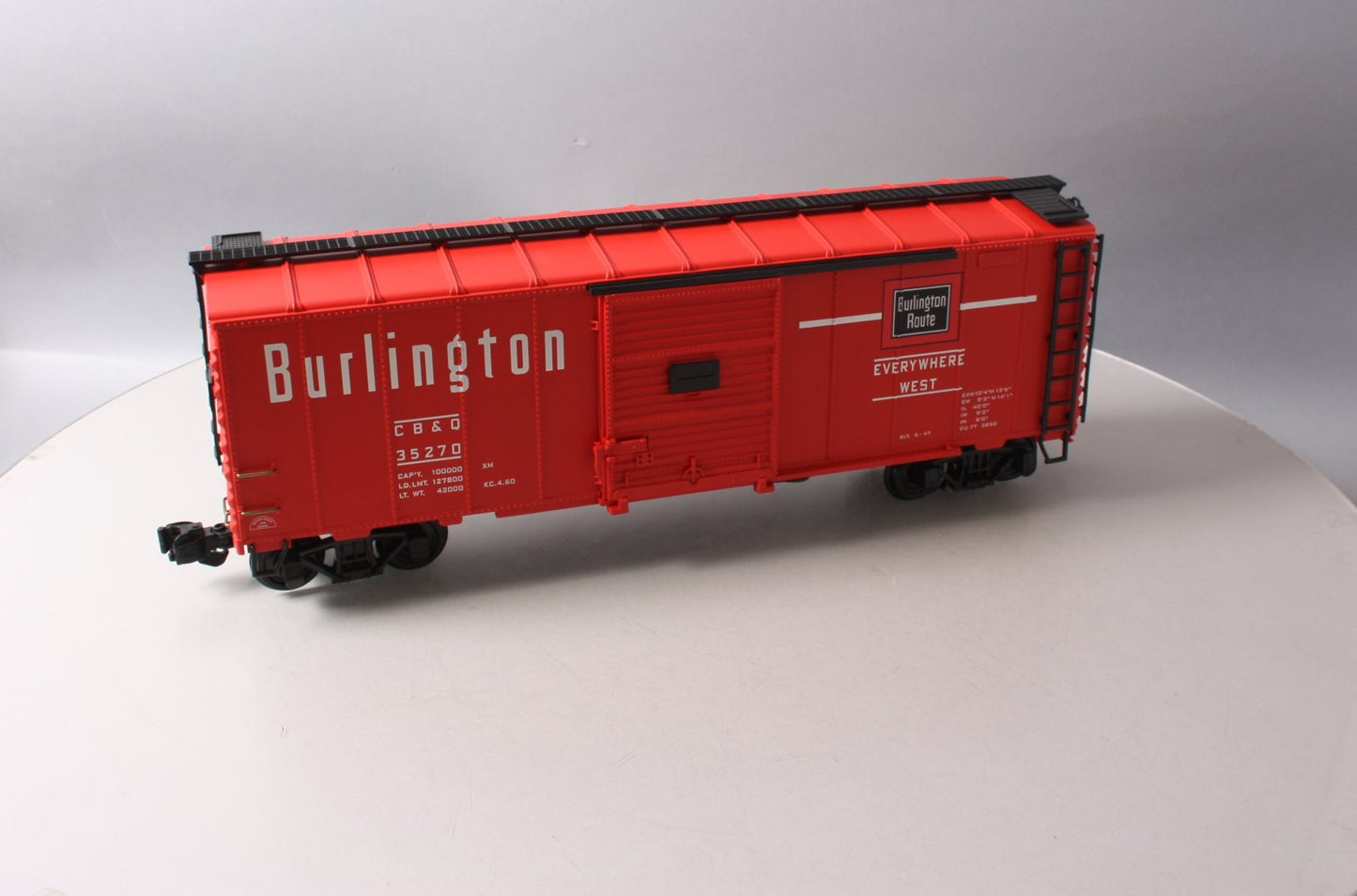 Aristo-Craft 46055 G Scale Burlington Boxcar #35278 LN/Box