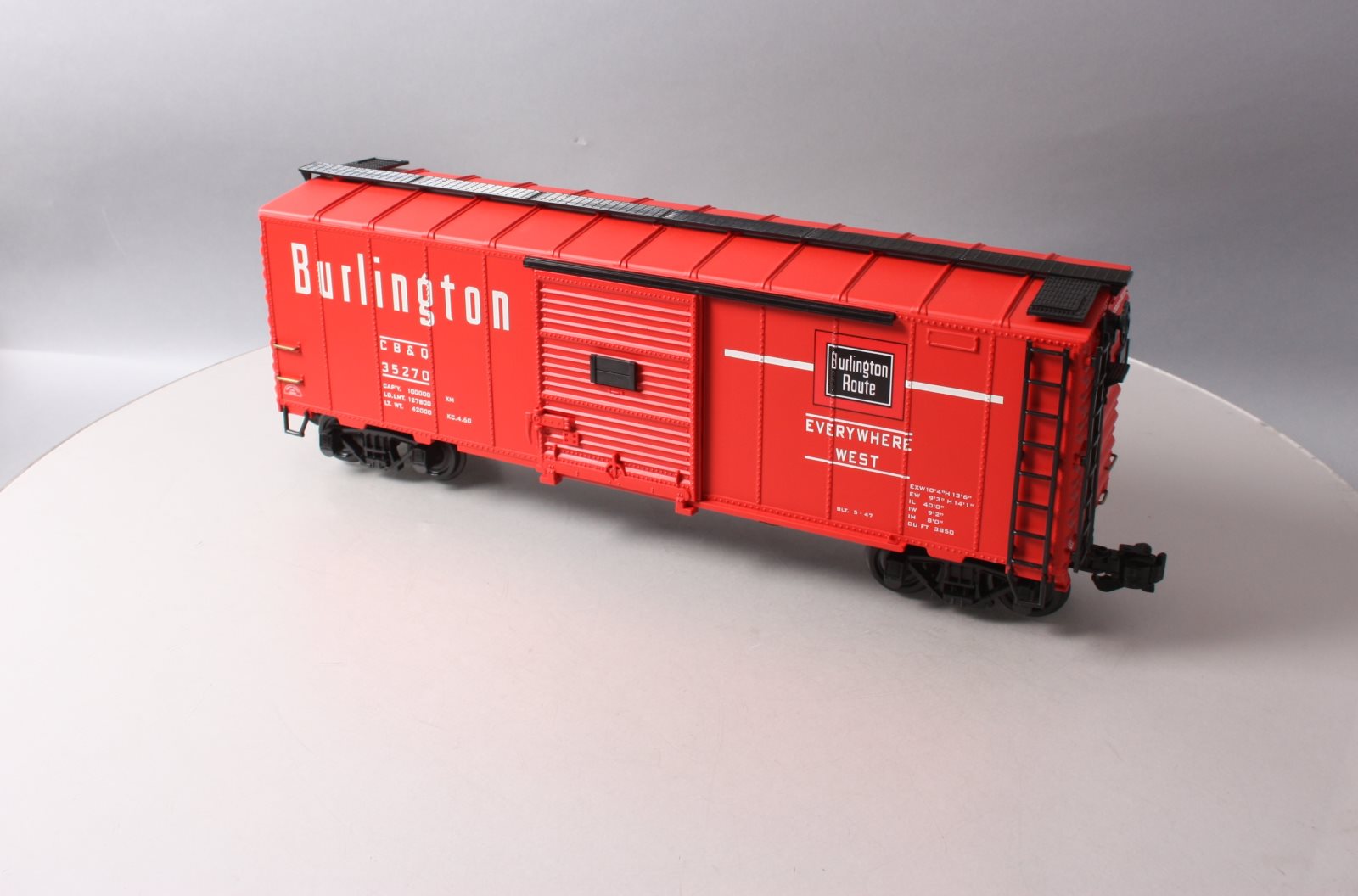 Aristo-Craft 46055 G Scale Burlington Boxcar #35278 LN/Box