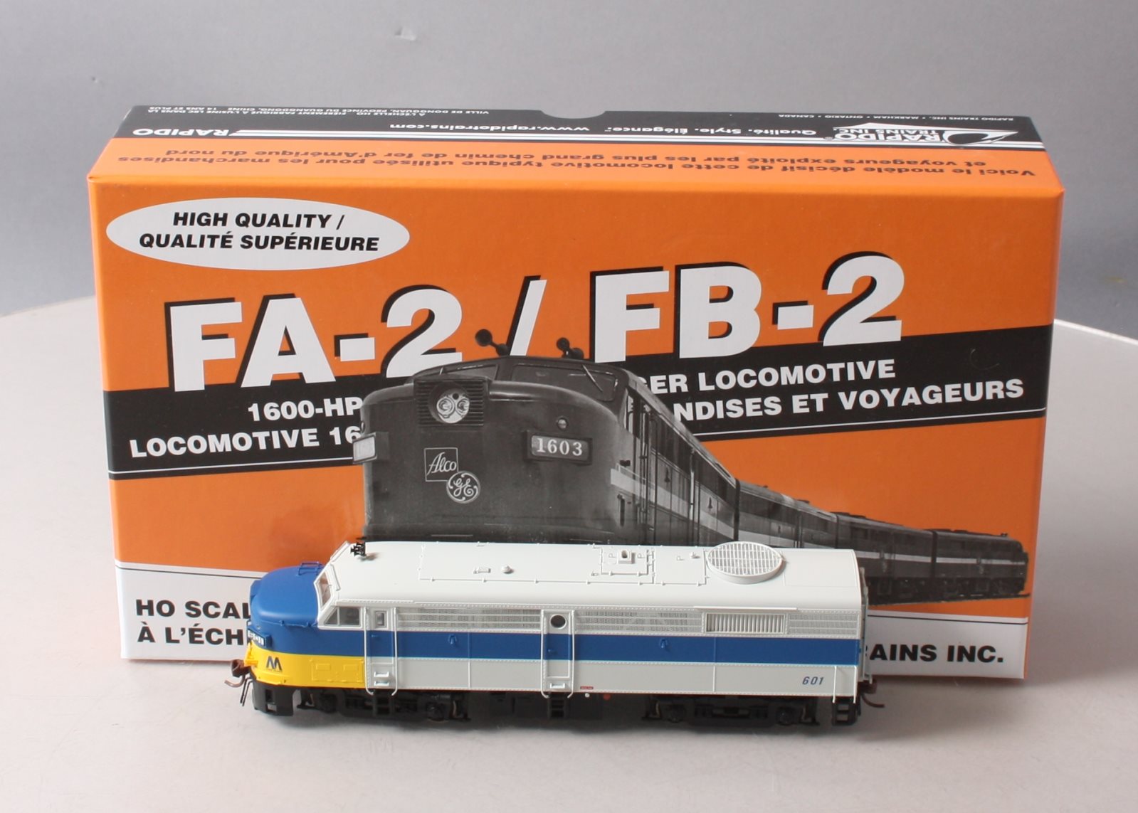 Rapido Trains 21069 HO Long Island Alco FA-2 Diesel Locomotive Standard DC #601