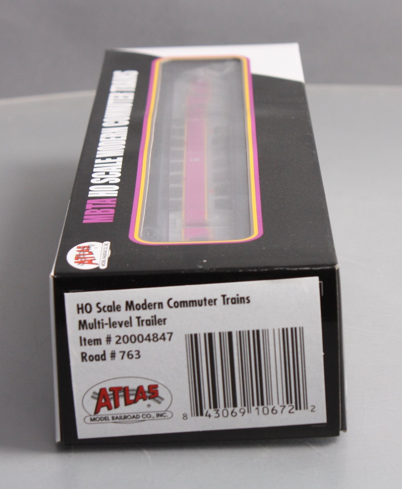Atlas 20004847 HO Scale Modern Commuter Trains Multi-Level Trailer #763