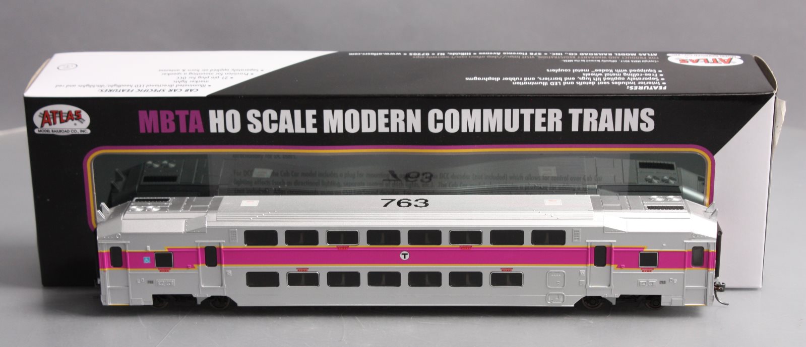 Atlas 20004847 HO Scale Modern Commuter Trains Multi-Level Trailer #763