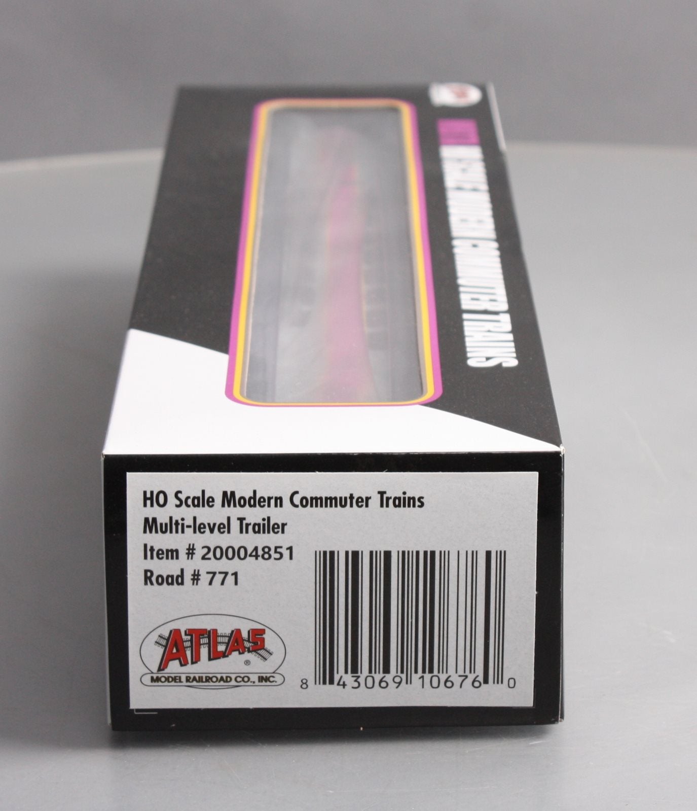 Atlas 20004851 HO Scale Modern Commuter Trains Multi-Level Trailer #771
