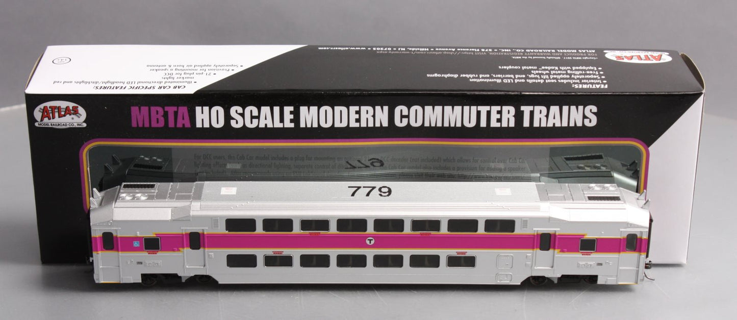 Atlas 20004854 HO Scale Modern Commuter Trains Multi-Level Trailer Car #779