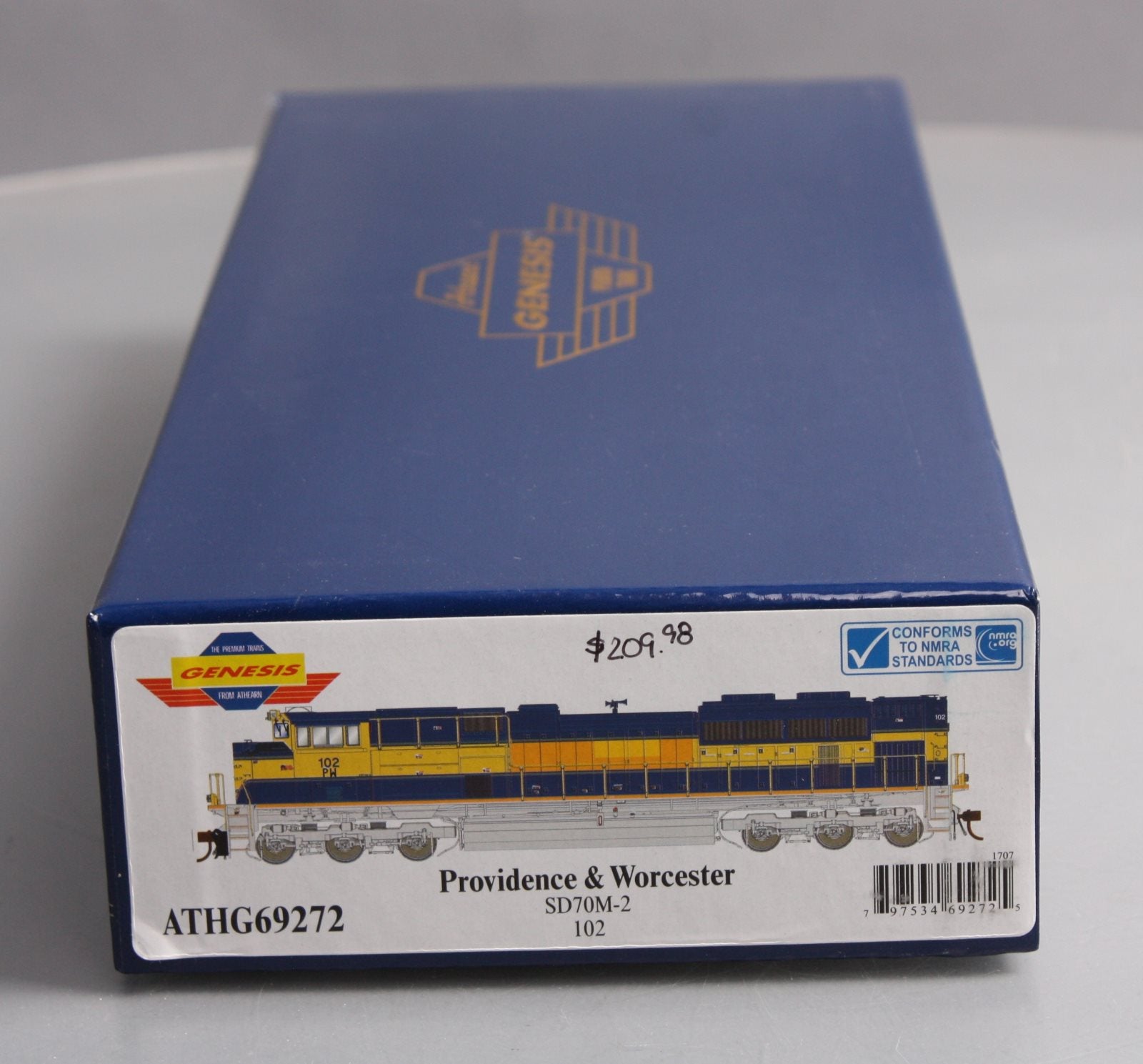 Athearn G69272 HO Scale Providence & Worcester SD70M-2 Diesel Engine #102