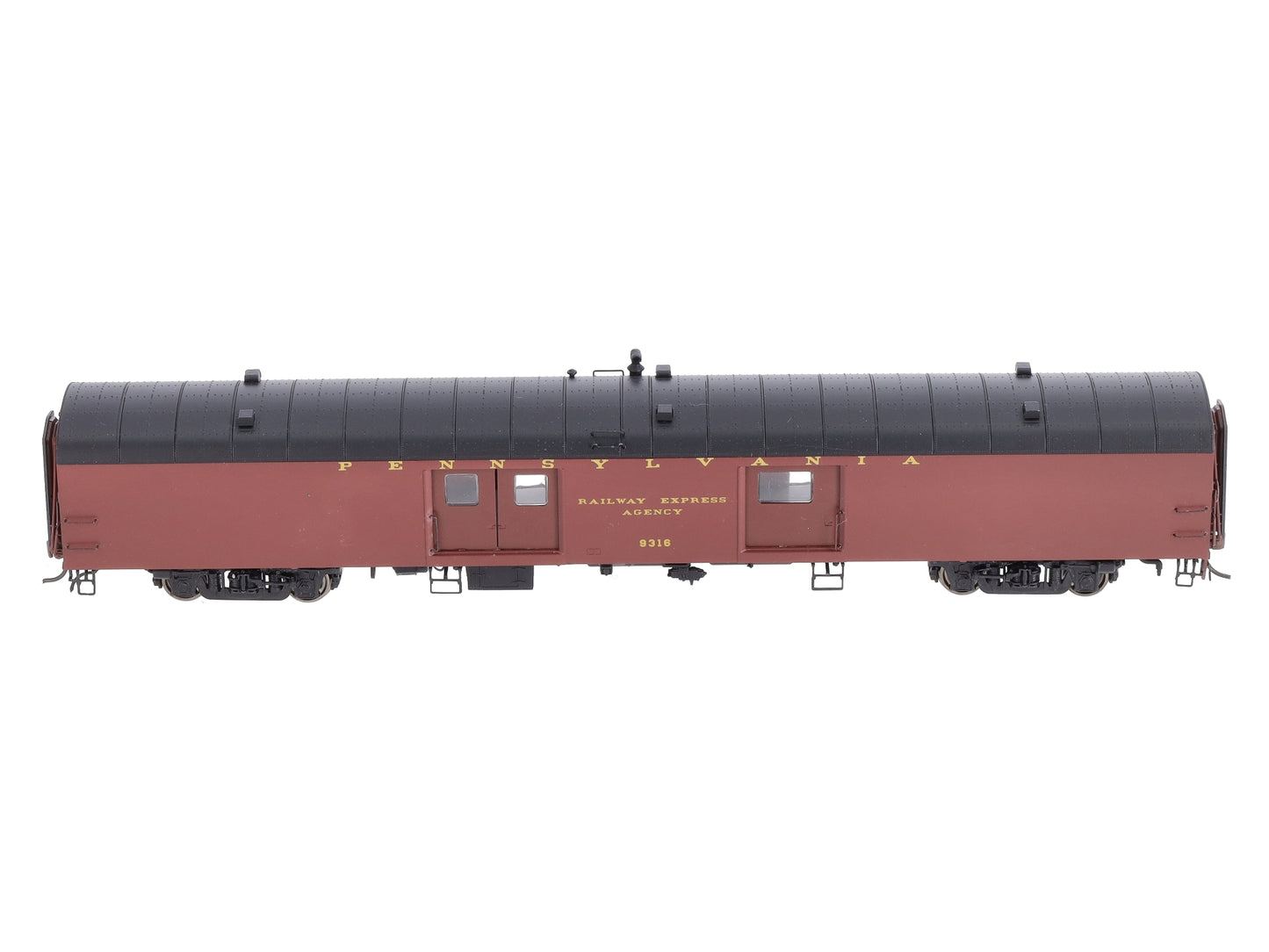 Rapido Trains 106071 HO Scale Pennsylvania 73' 6" Smooth Side Baggage #9316