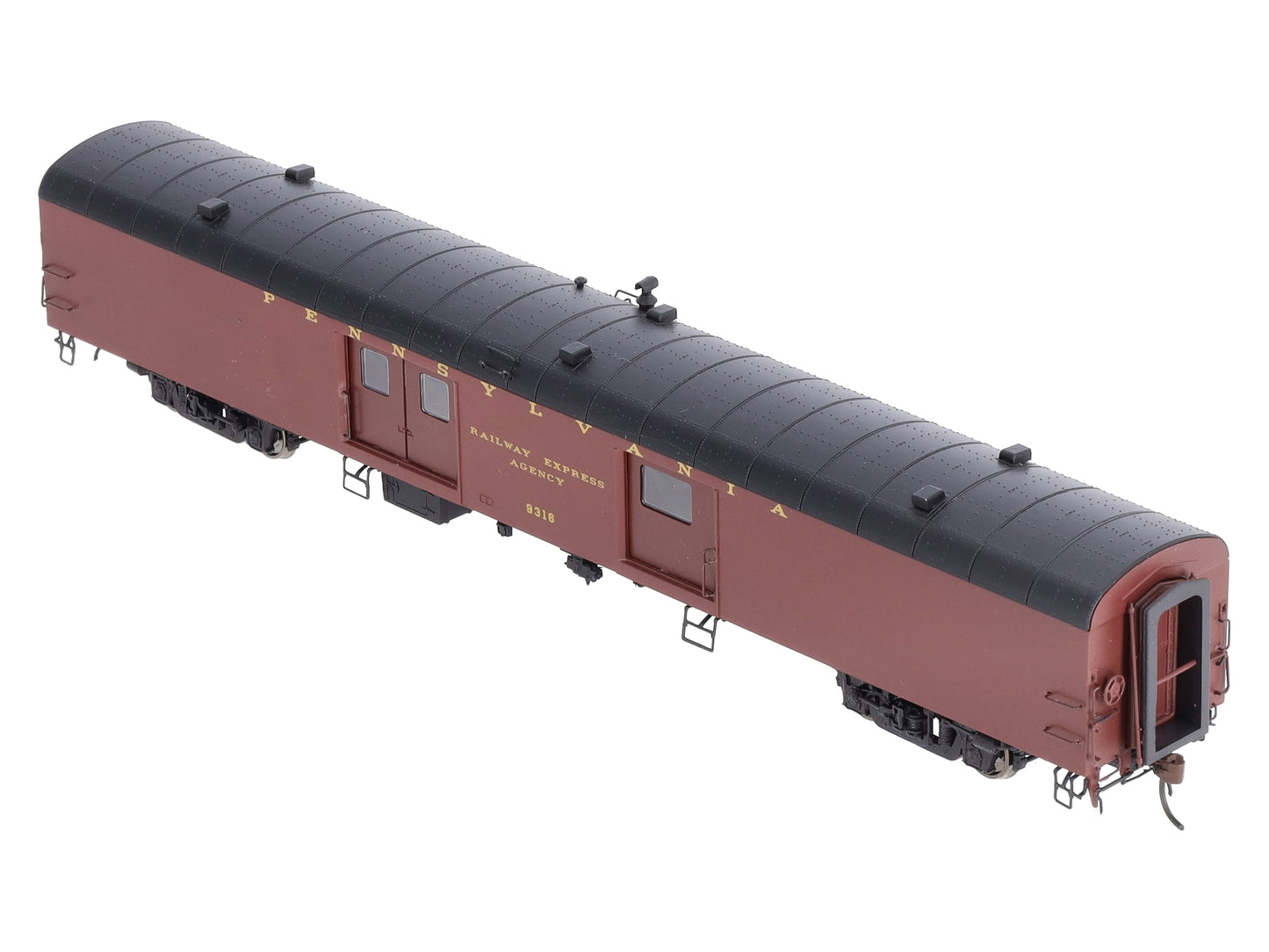 Rapido Trains 106071 HO Scale Pennsylvania 73' 6" Smooth Side Baggage #9316