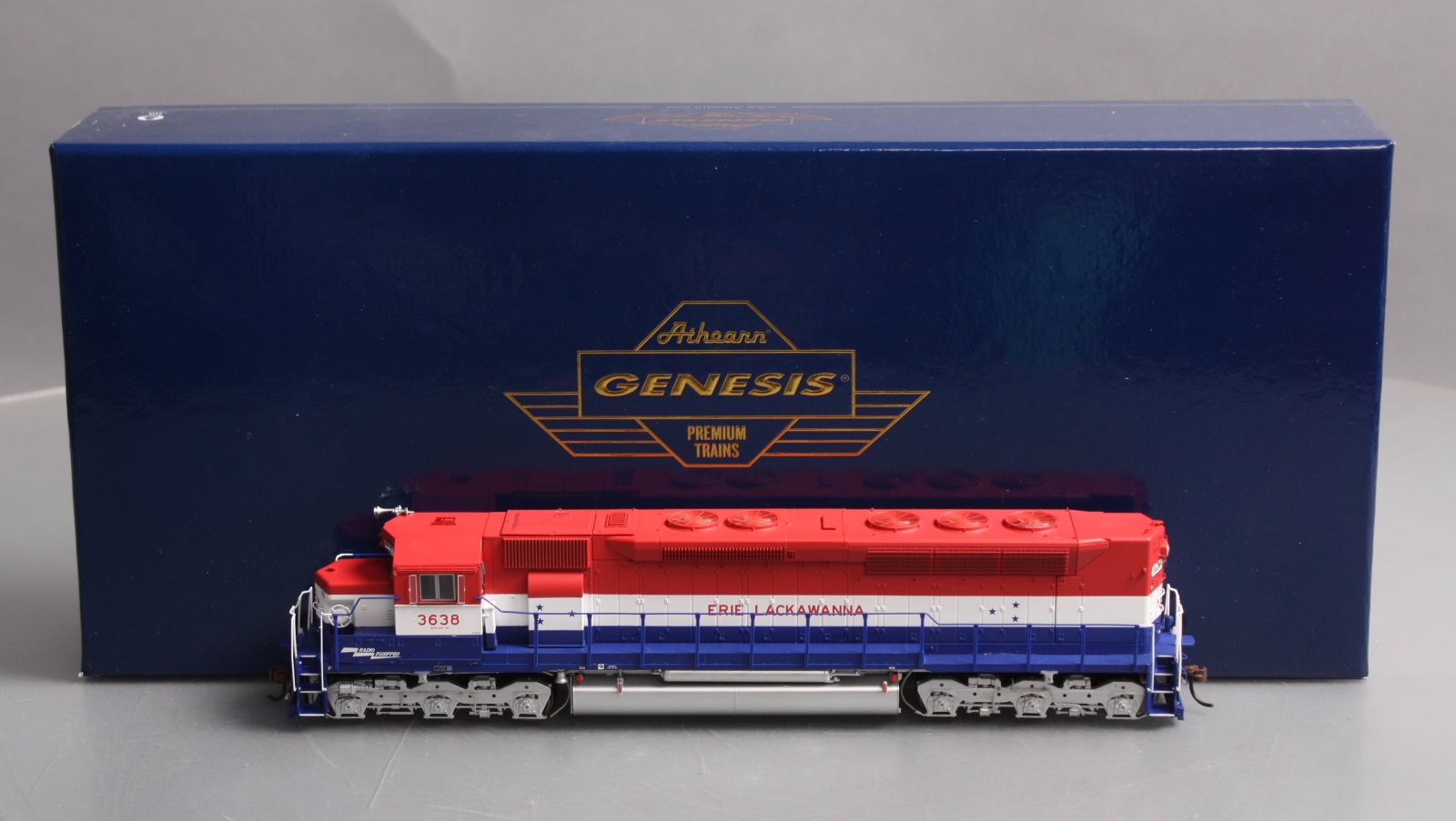 Athearn G63586 HO Scale Erie Lackawanna Railway SDP45 Diesel Engine #3638