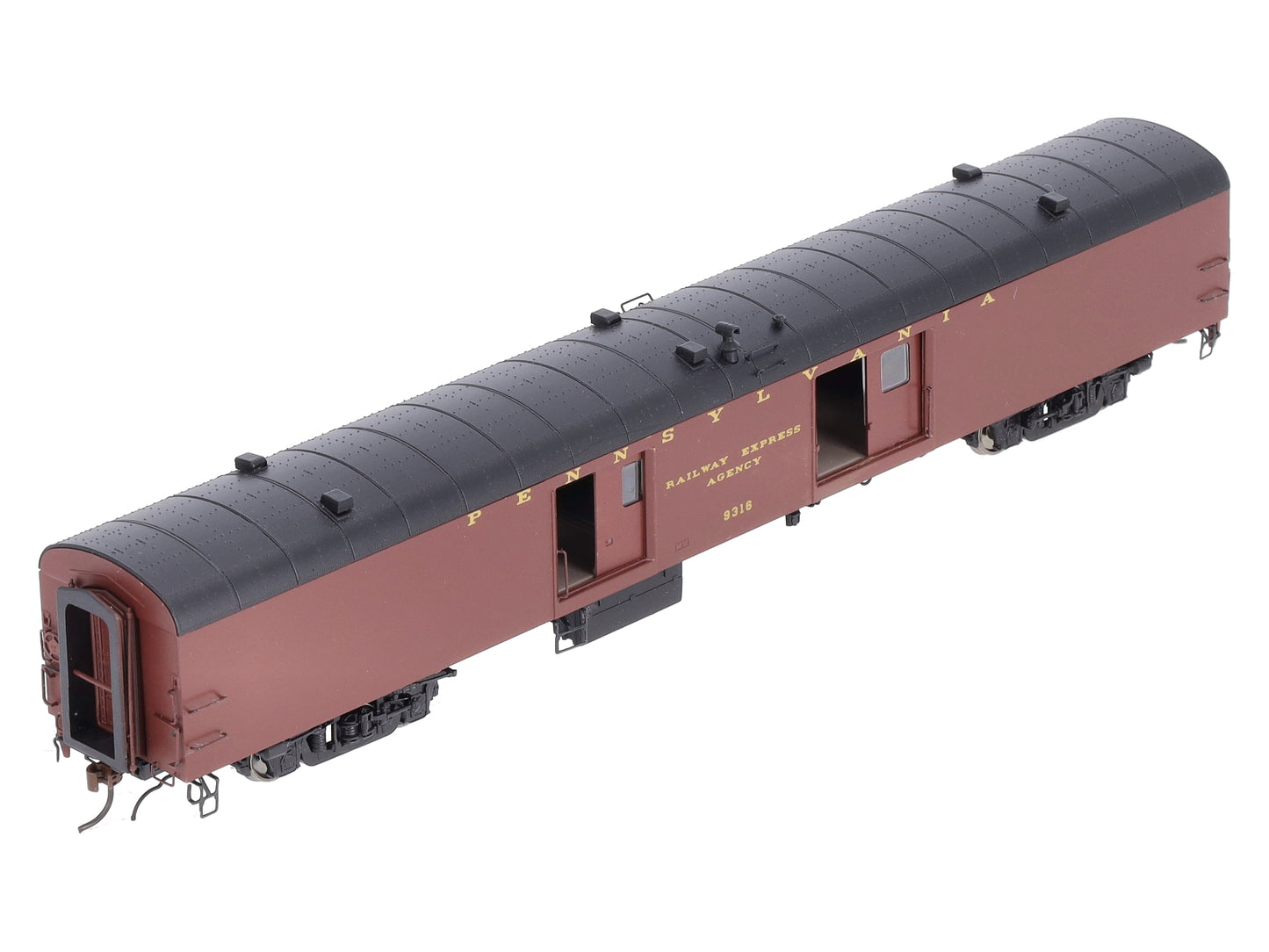 Rapido Trains 106071 HO Scale Pennsylvania 73' 6" Smooth Side Baggage #9316