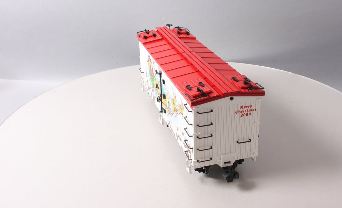 USA Trains R13022 G 2004 Christmas Refrigerator Car - Plastic Wheels LN/Box