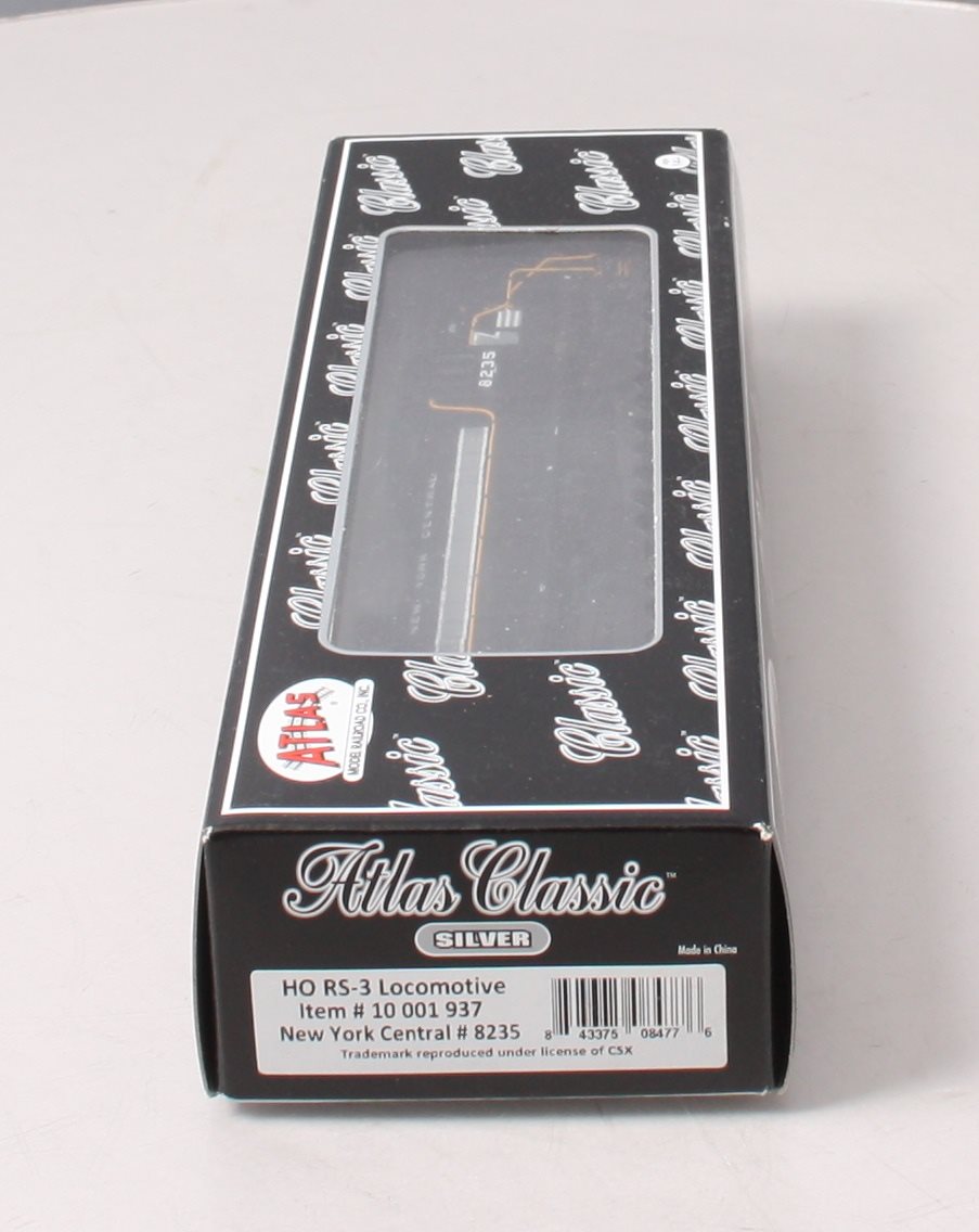 Atlas 10001937 HO New York Central Silver Series RS-3 Locomotive #8235
