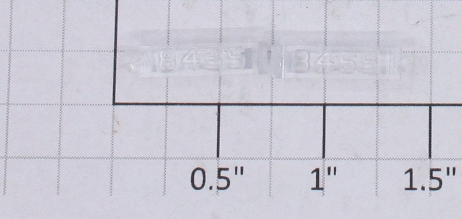 Lionel 8465-6/10 Clear Raised Number Marker Lens/Number Board Set (2)