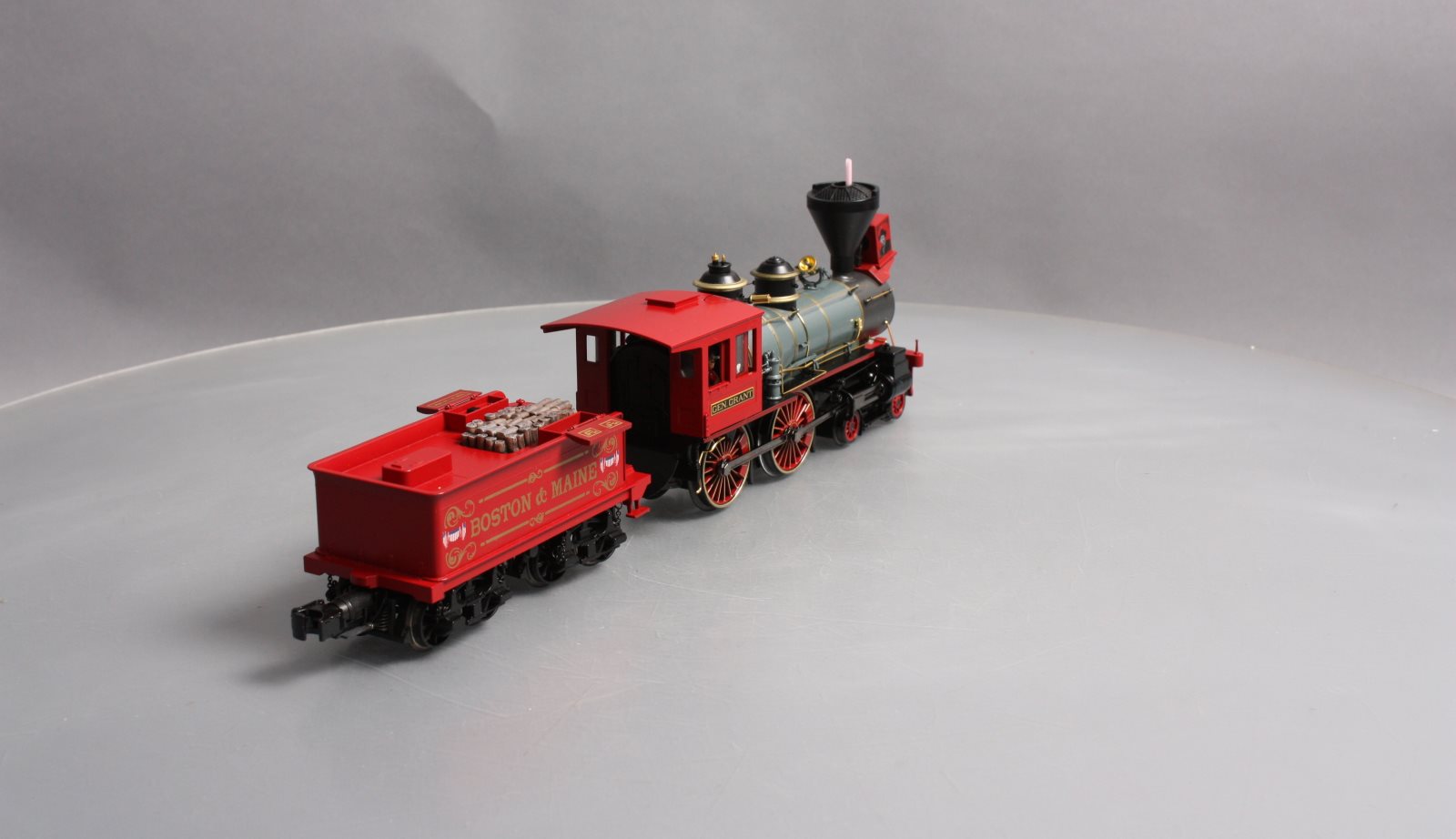 MTH 20-3393-1 Boston & Maine 4-4-0 American Hi-Rail Wheels Steam Loco w/PS3 #41