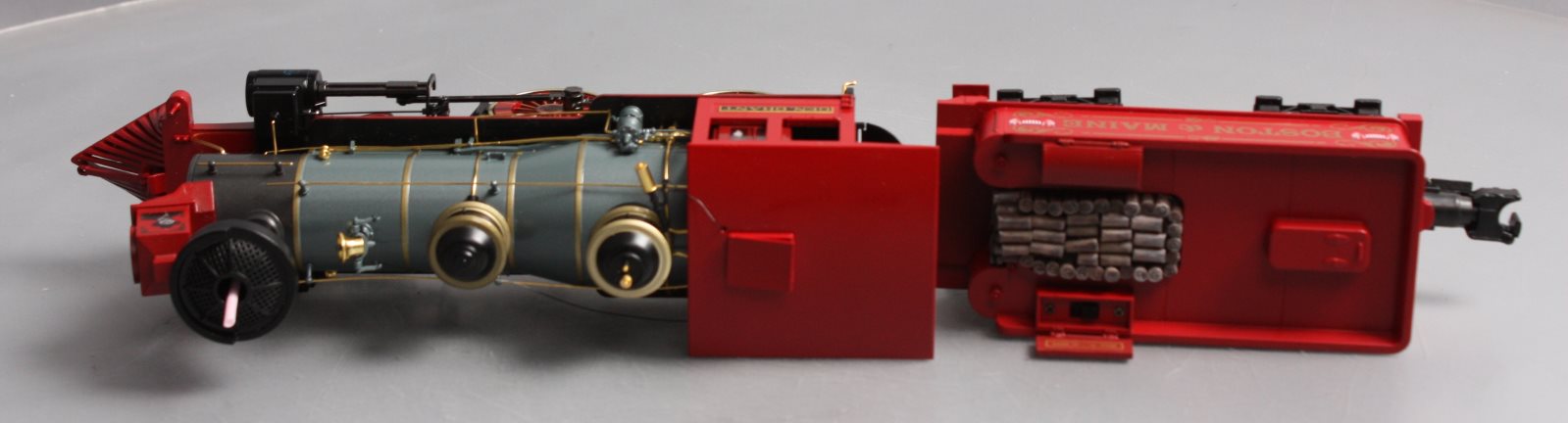 MTH 20-3393-1 Boston & Maine 4-4-0 American Hi-Rail Wheels Steam Loco w/PS3 #41