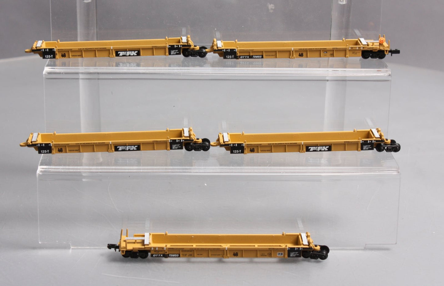 Walthers 932-8108 N Scale TTX 5-Unit Double Stack Car Set #72855 LN/Box