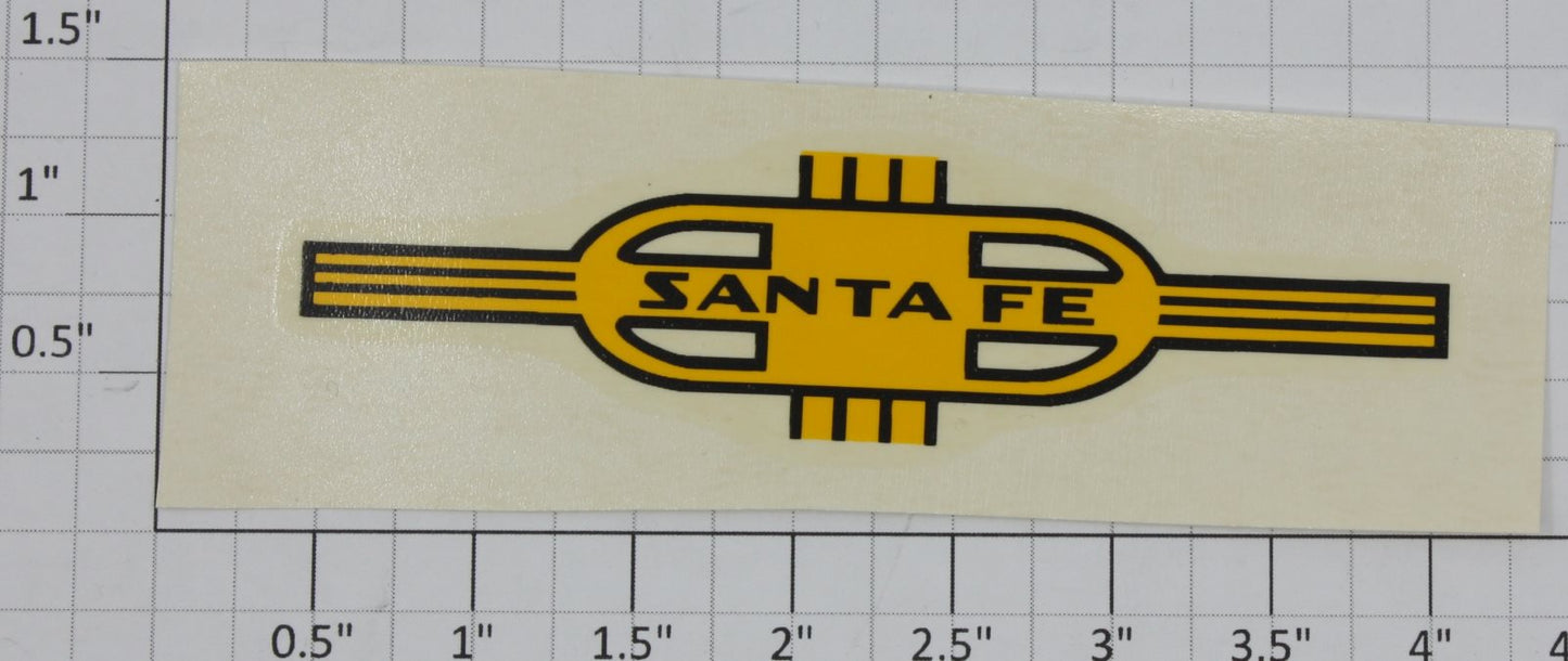 Lionel 8020-7 Yellow Santa Fe Water Soluble Nose Decal