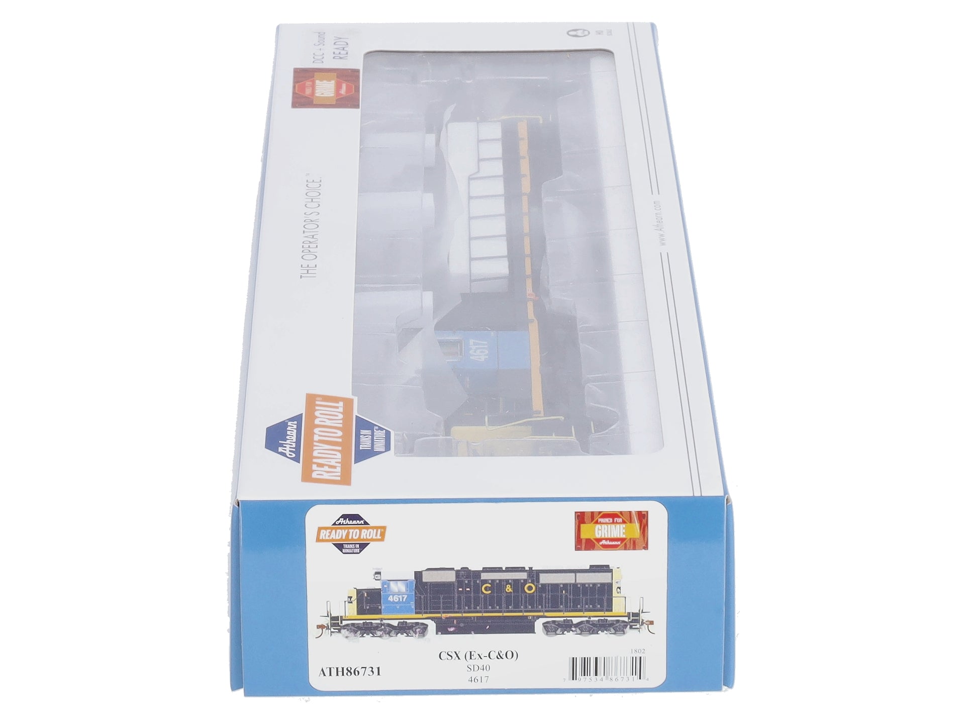 Athearn 86731 HO CSX/Ex-Chesapeake & Ohio RTR SD40 Diesel