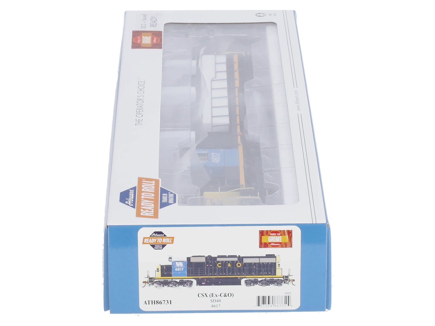 Athearn 86731 HO CSX/Ex-Chesapeake & Ohio RTR SD40 Diesel Locomotive #4617