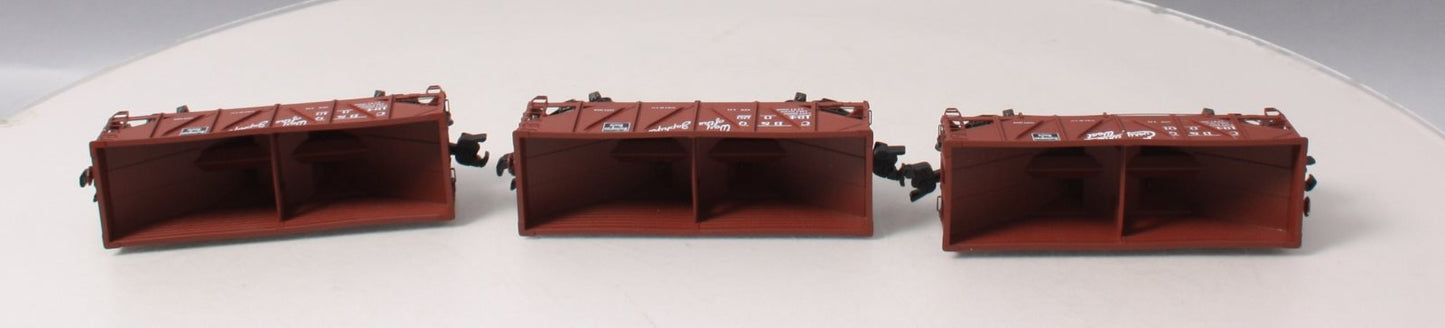 S-Helper Service 00768 S CB&Q 2-Bay Open Hopper 3 Car Set LN/Box
