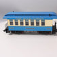 Piko 38620 G Scale Blue Comet Wood Coach Passenger Car #1172