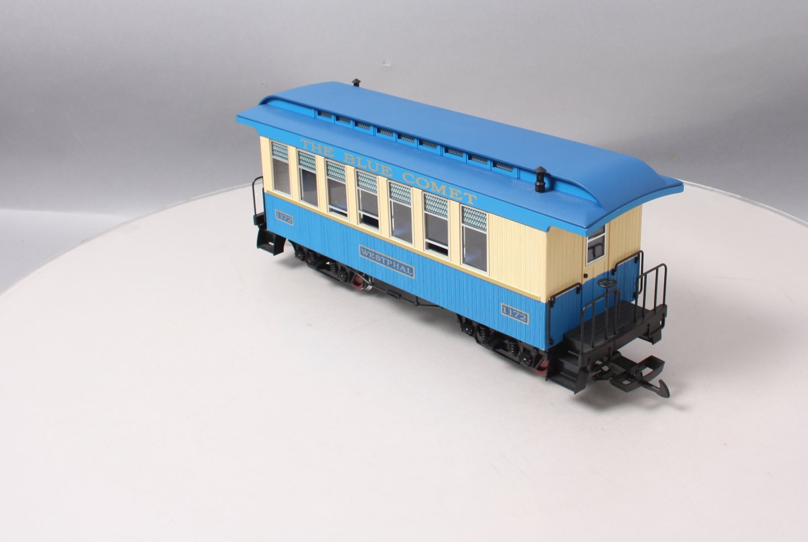 Piko 38620 G Scale Blue Comet Wood Coach Passenger Car #1172