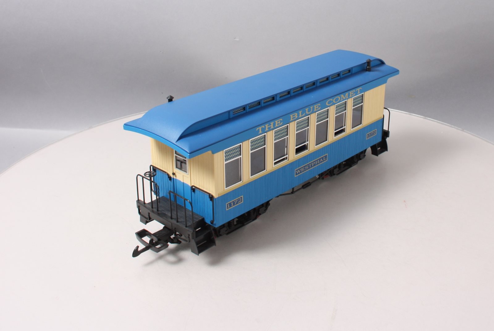 Piko 38620 G Scale Blue Comet Wood Coach Passenger Car #1172
