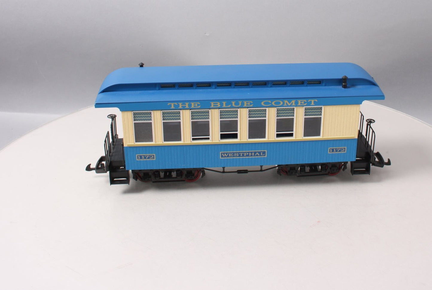 Piko 38620 G Scale Blue Comet Wood Coach Passenger Car #1172