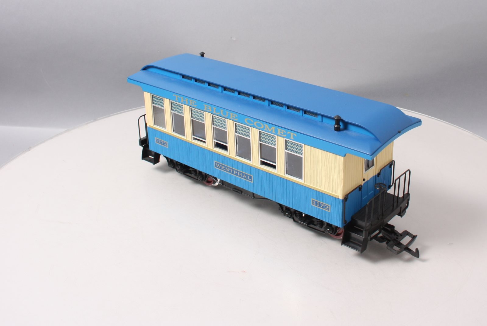 Piko 38620 G Scale Blue Comet Wood Coach Passenger Car #1172