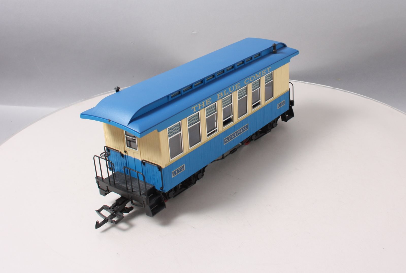 Piko 38620 G Scale Blue Comet Wood Coach Passenger Car #1172