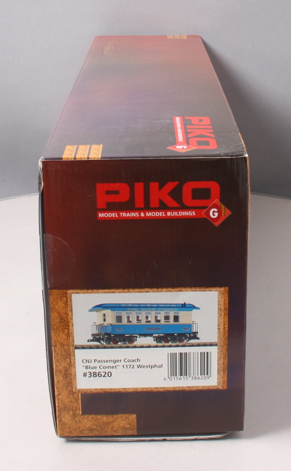 Piko 38620 G Scale Blue Comet Wood Coach Passenger Car #1172