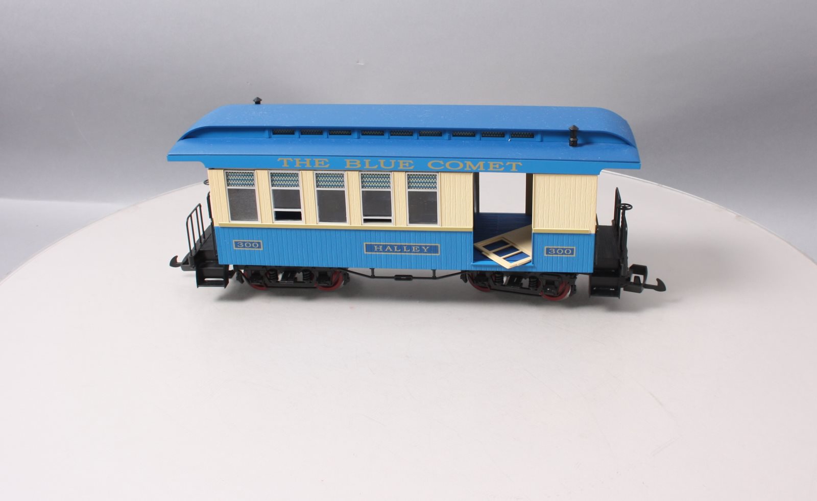 Piko 38622 G Scale Blue Comet Wood Combine Passenger Car #300
